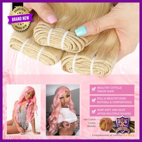 24 Inch Body Wave Human Hair Extensions 100g Single Bundle Quick Weave main image 4
